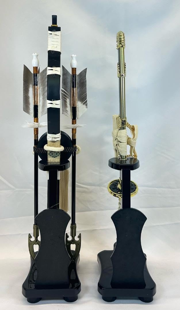 Amazon | 弓太刀 木製台 13号 古代 五月人形 小道具 五月道具 買い替え